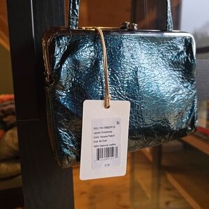HOBO Crossbody Bag in Spruce Patent Leather
